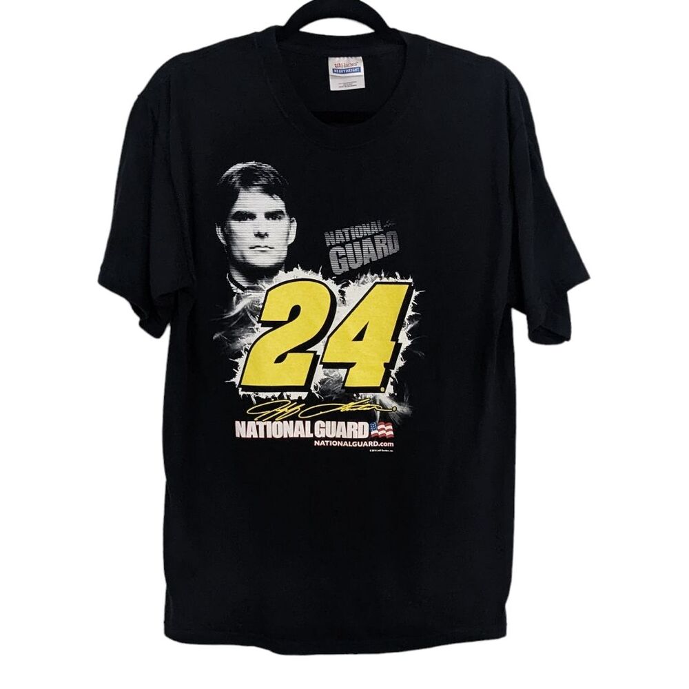 Jeff Gordon T-Shirt Size Medium Jeff Gordon National Guard Tee